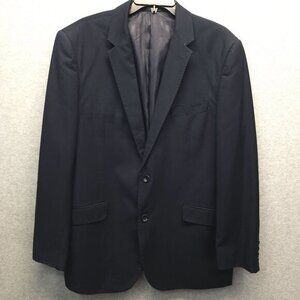 Statement Super 150s Blazer Men 44R Italy Suit Jacket Sport Coat Navy Blue Italy